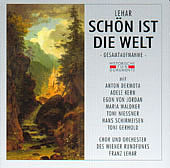 Cover to cast recording conducted by Franz Lehar